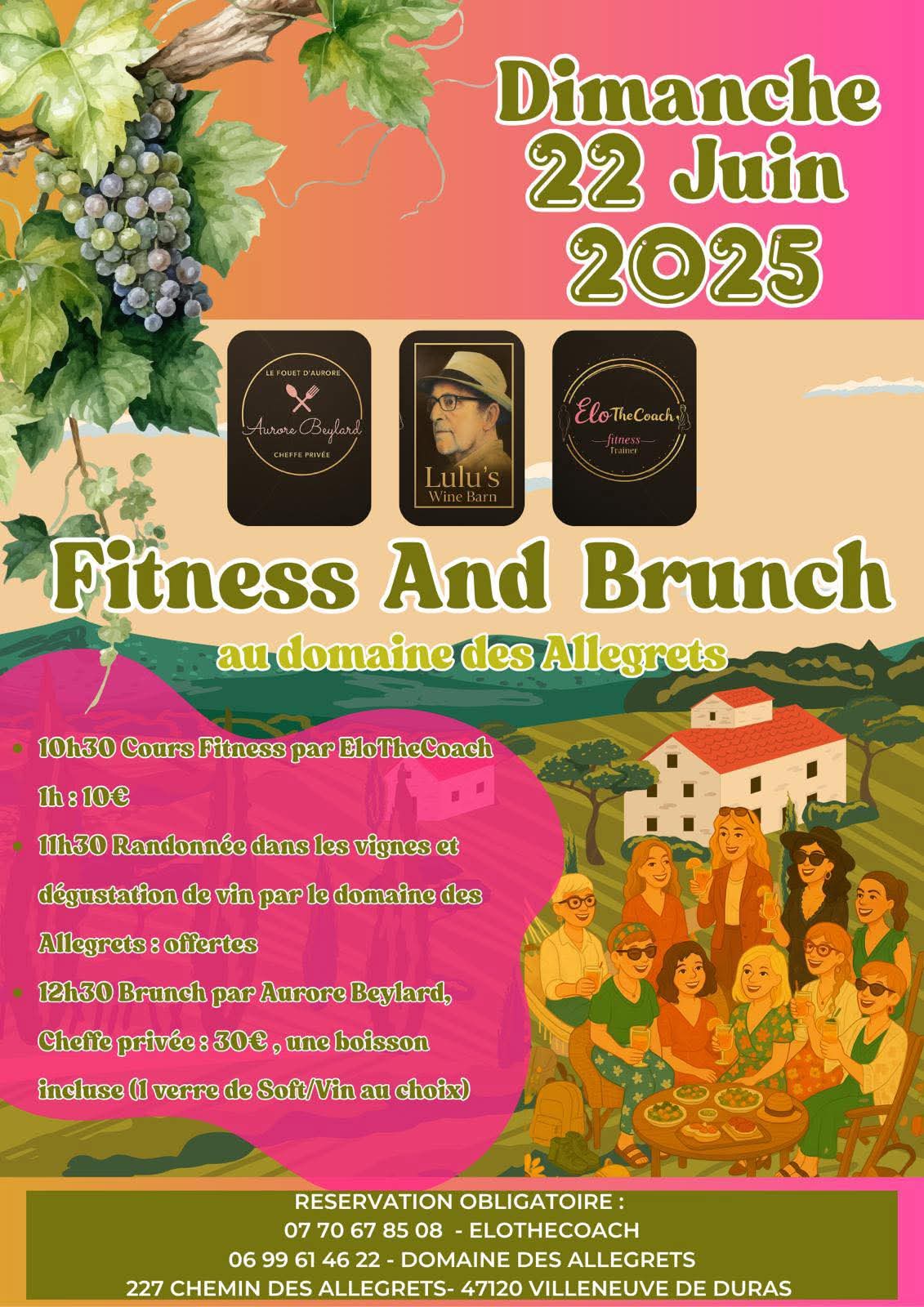Fitness at Lulu's Wine Barn